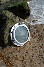 Vintage Authentic Large 2 Key Aluminium Circular Porthole - Ship Salvaged & Restored