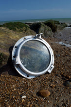 Vintage Authentic Large 2 Key Aluminium Circular Porthole - Ship Salvaged & Restored